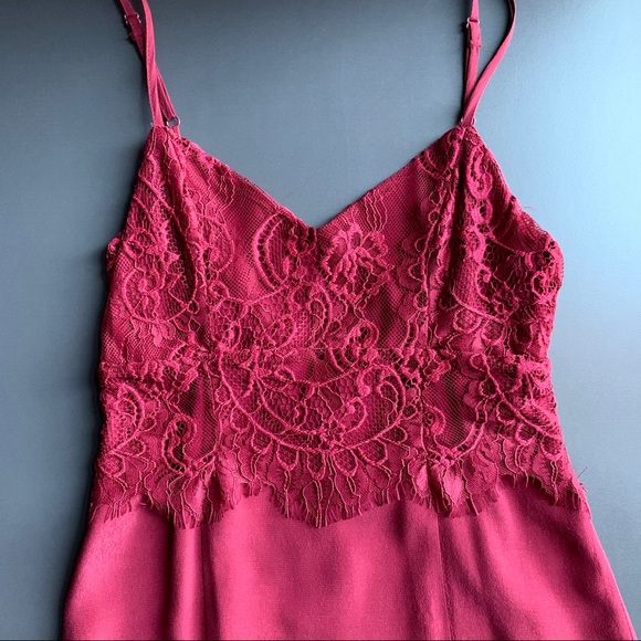 Lovers + Friends Devoted Lace Dress in Wine - Picture 4 of 8